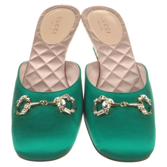 Gucci Embellished Horsebit Mules - Picture 1 of 5